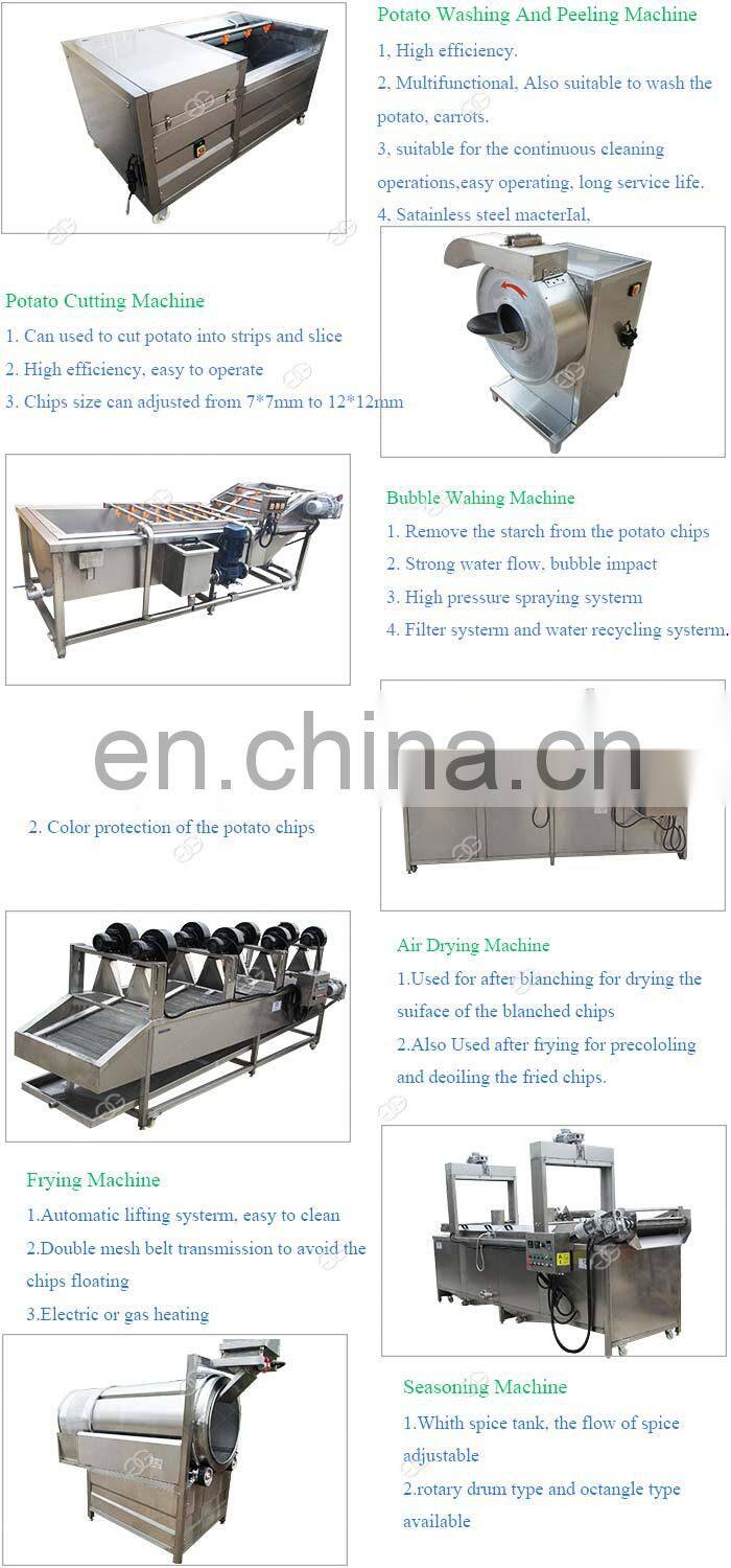 Factory French Fries Making Equipment Potato Flakes Processing Machine Small Scale Potato Chips Production Line