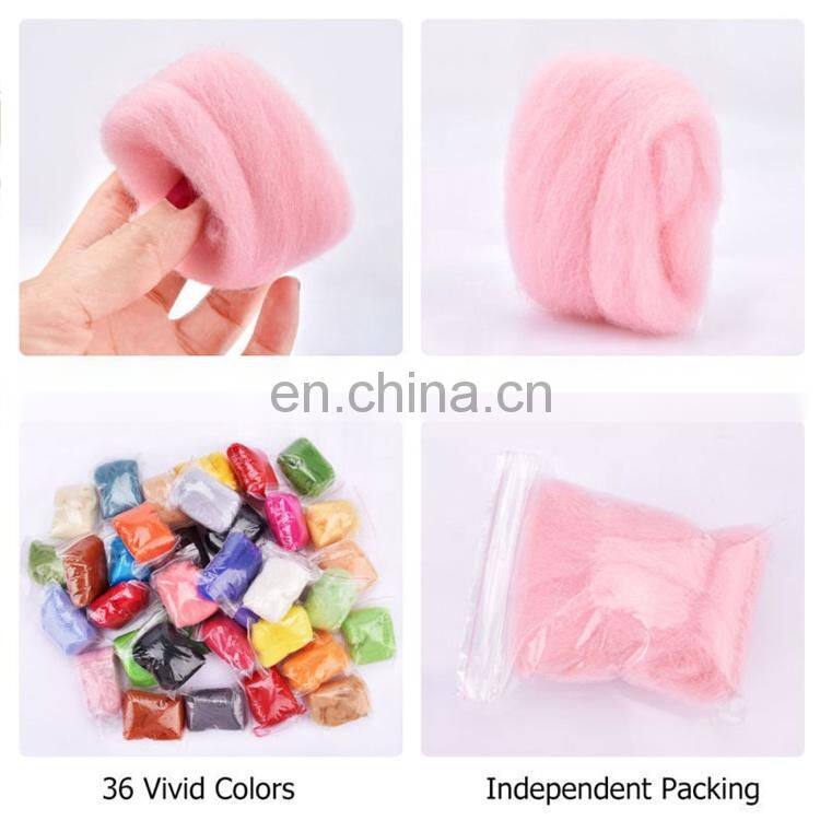 DIY wool roving top needled merino wool Felt