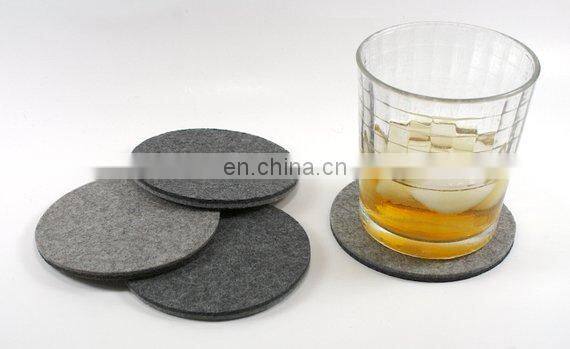 Felt Double Colors Drink Coasters in 4mm Thick
