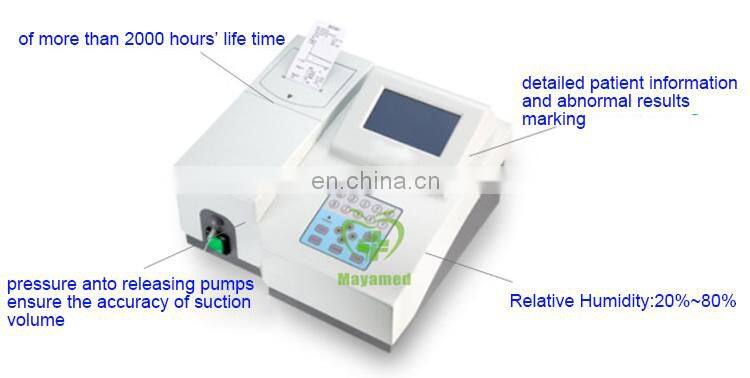 Hot sale Clinical Semi-automatic blood Biochemistry Analyzer price Touch Screen Semi-auto Chemistry Analyzer