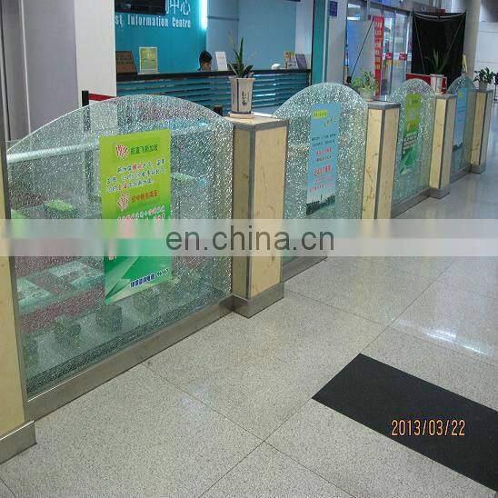 China high quality decorative tempered cracked glass broken glass table