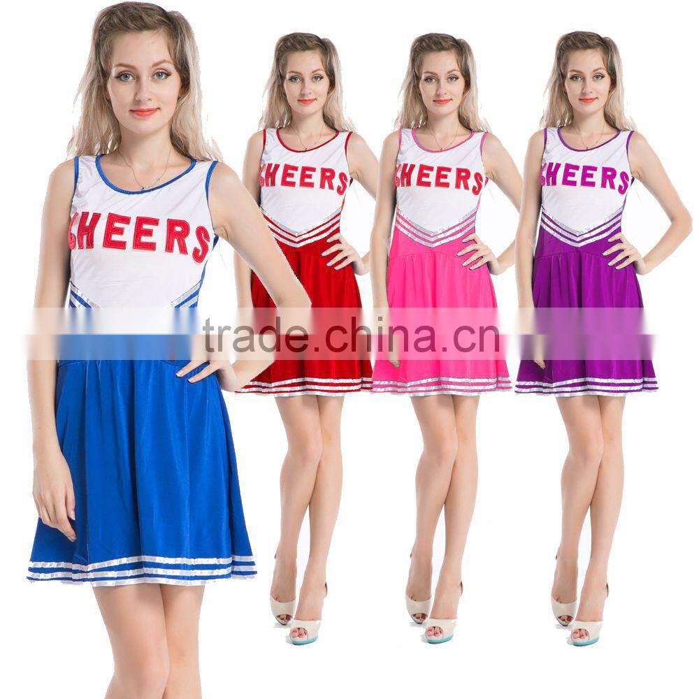 walson women dress strawberry printeing parttern pleated skirt wholesale