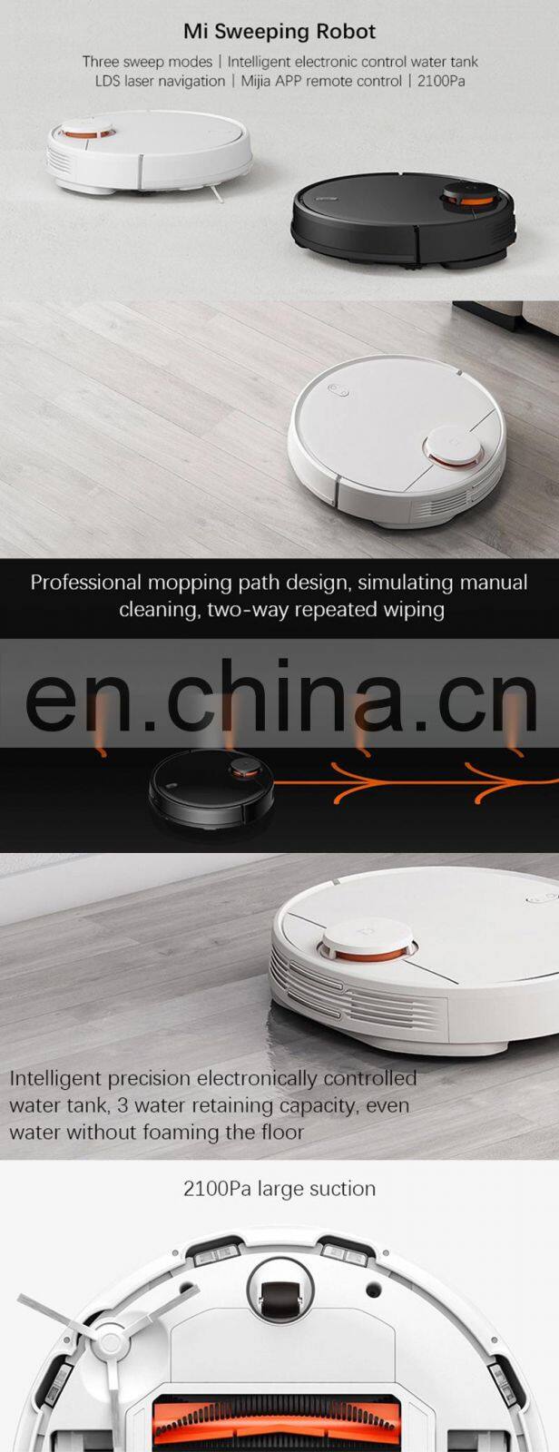 Mijia Robot Vacuum Cleaner PRO Sweeping Mopping Cleaning Electric Mop STYJ02YM 2100Pa Global Version APP Control Robotic Cleaner
