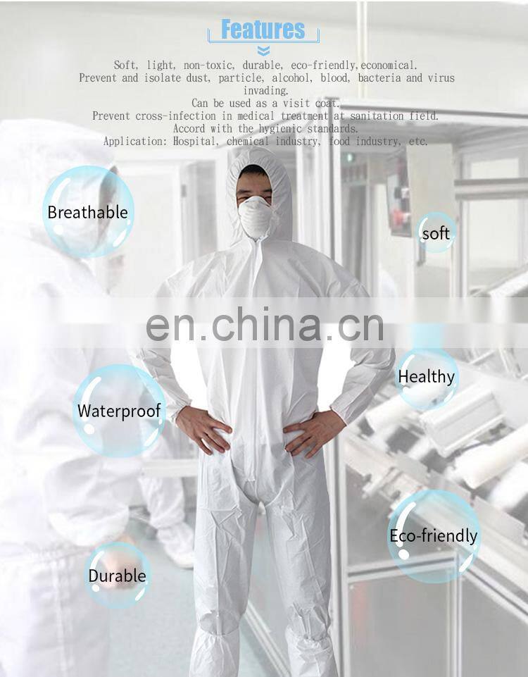 Hot Sale Waterproof Custom Unisex Disposable non woven Working Safety Coveralls for Painters