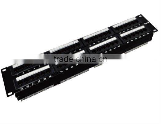 48 Port FTTH Cat5e utp Patch Panel