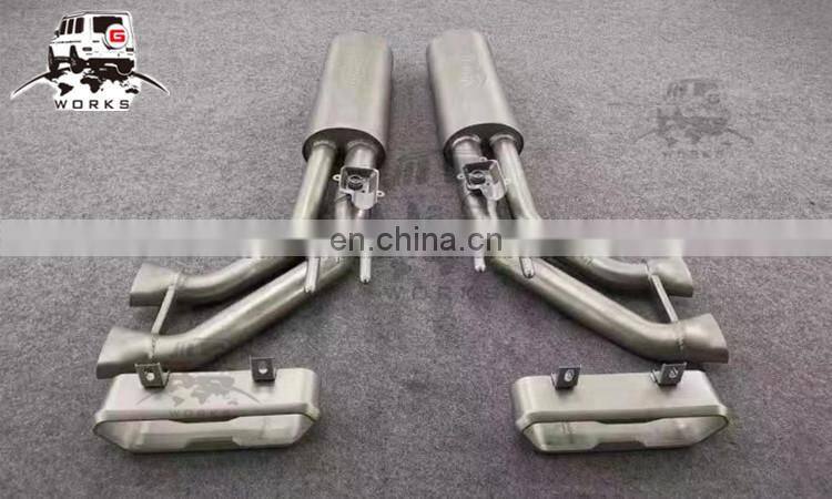 W464 exhaust system for G-class W463A G500 G63 2018-2020y original exhaust system with 6 end pipes and valve control
