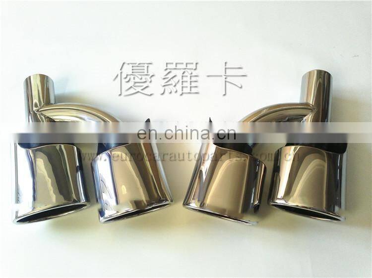 C CLASS W204 C63 stainless steel muffler metal coating round muffler exhaust pipe for C180 C200 C300 C63 muffler tip