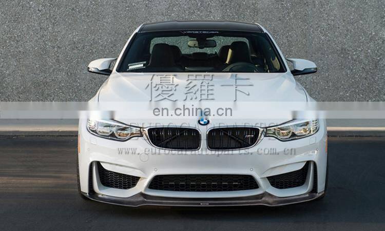 for F80 M3 / F82 M4 carbon fiber parts fit for F80 M3 / F82 M4 all year to V style carbon fiber front lip and diffuser for M3 M4