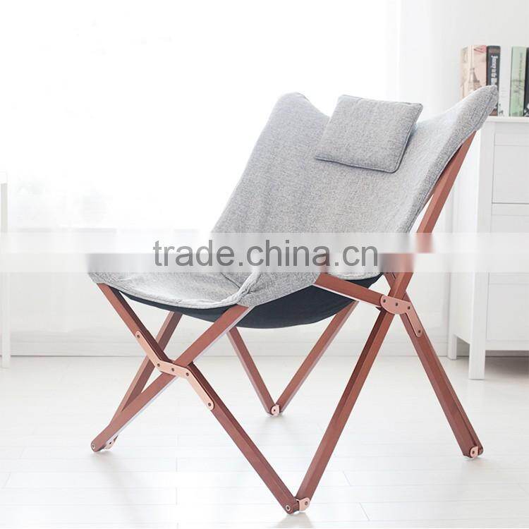 Elegant Wooden Material Camping Chair