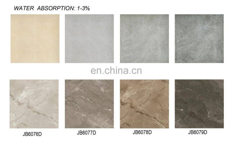 Foshan 600x600 grey outdoor kajaria floor tile marble vein ceramic bathroom tiles JB6077H
