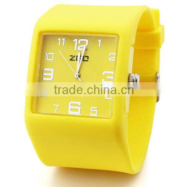 light blue silicone jelly watch
