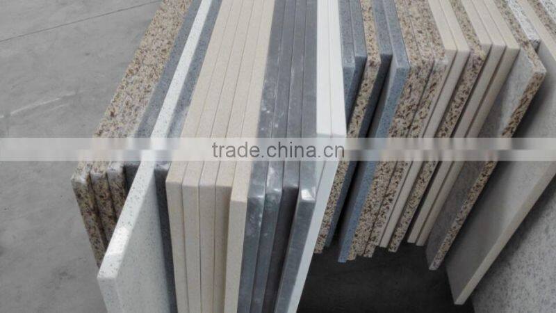 Hotel Quartz Vanity Top with Rectangle Sink Cut-out