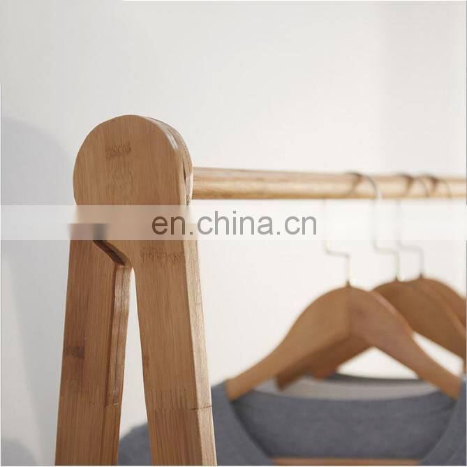 Eco-friendly Bamboo storage stand rack Hat Coat Hanger Rack with cloth Storage box