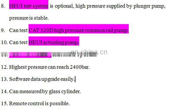 diesel injection pump test bench CRS728C test bench common rail turbocharger test bench