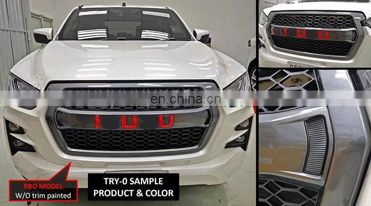 High quality car grills auto parts front bumper Grilles for 2021 D-Max