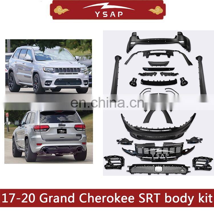 High quality car parts SRT style body kit for Grand Cherokee 2017-2020