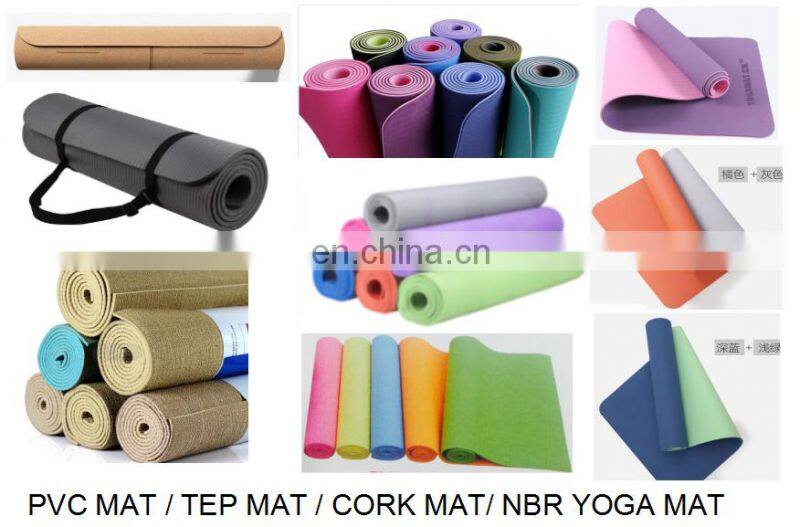 Fitness Natural Rubber Cork Yoga Mat PVC Yoga
