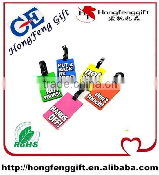 Eco-friendly Fancy Travel Silicone Rubber Luggage Tag