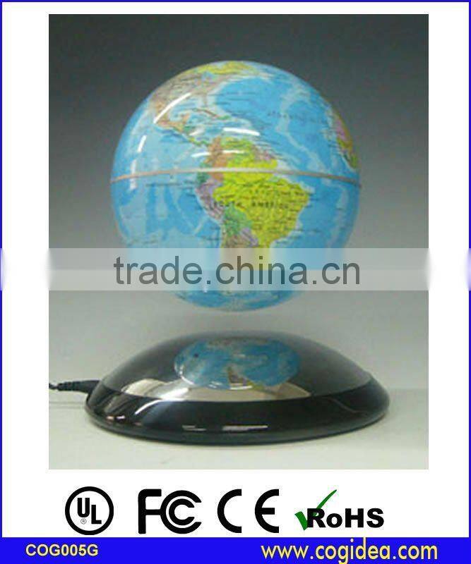 Magnetic floating globe with rugby