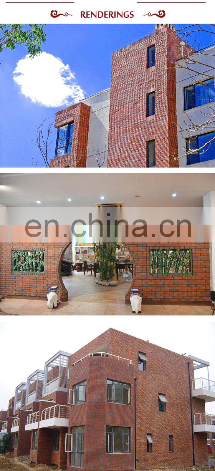 MPB-006JC fire clay brick tiles/red terracotta bricks/exterior brick