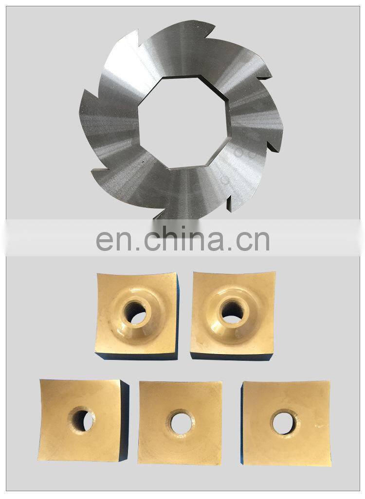 LIVTER Metal wood shredder blade single and double shaft mechanical blade plastic chopper blade