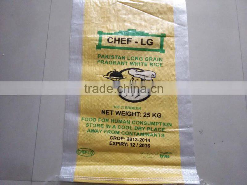 2016 flexo printing pp woven flour bag maize flour bag