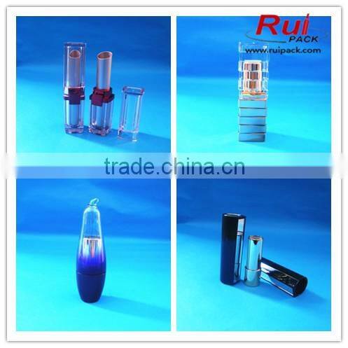 Black empty eyeliner tube with crown shaped cover, unique shape eyeliner case/container