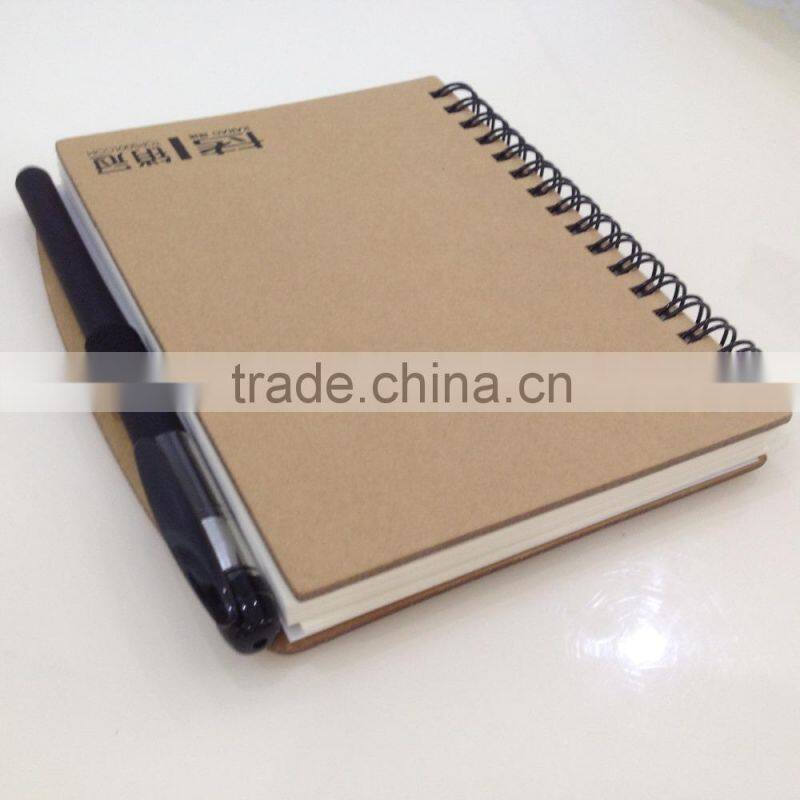 Cheap kraft notebook with pen NSXQ-NP0004