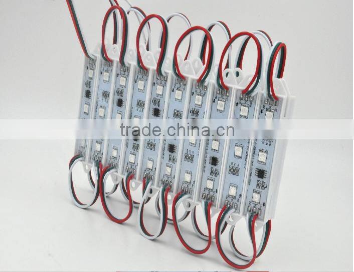 SMD 5050 full color pixel waterproof LED module with factory price DC12V 0.75W