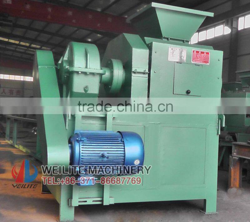 9Cr2Mn steel roller press round shape charcoal / peat / coal briquette making machine