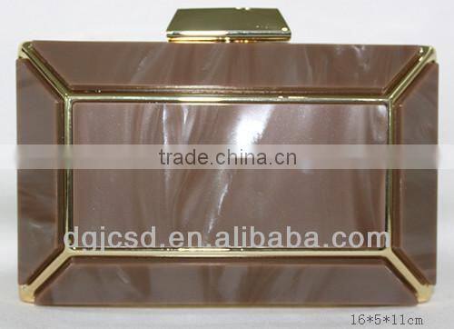 New color 0861 Amber adhesive evening clutch bag