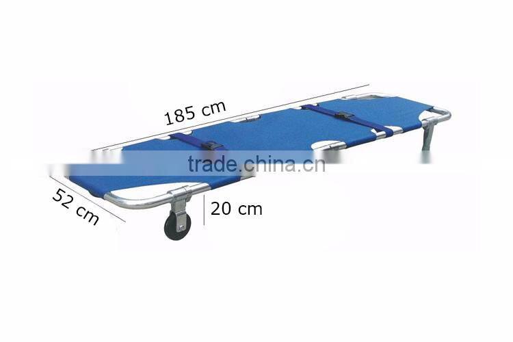 durable folding wheel stretcher for emergency