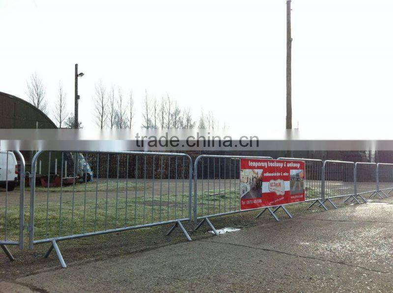 galvanized steel traffic crowd control barrier