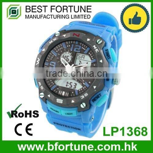 LP1369 High quality colorful pu band analog digital wrist watches sale