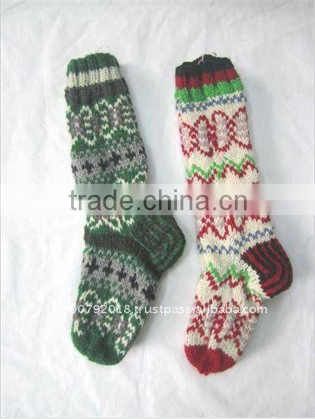 Hot Sale Hand Knitted Wool Sock