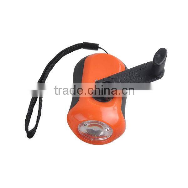 Wholesales Coloful Hand Crank Generator Flashlight