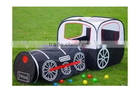 Kids toys big car pop up tunnel tent house