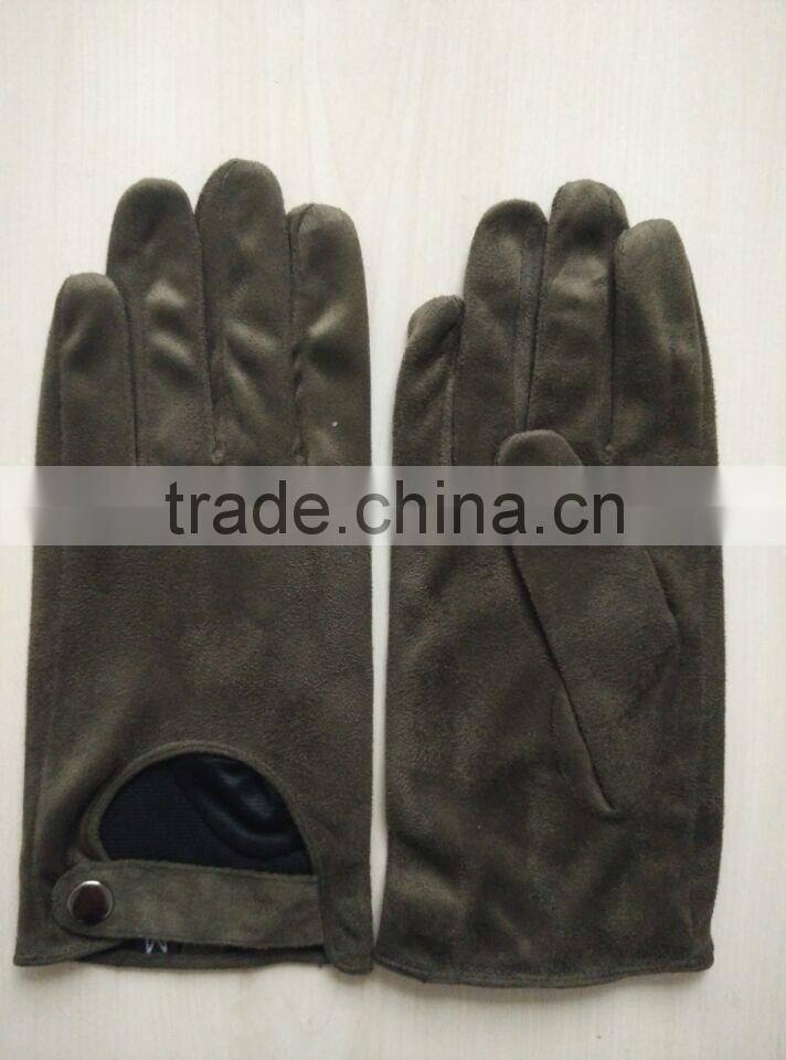 faux suede leather gloves grey suede driving leather gloves women