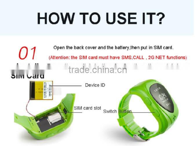 Hot Smallest Kids GPS Tracker Watch With SOS Button watch gps tracker,mini gps tracker for kids