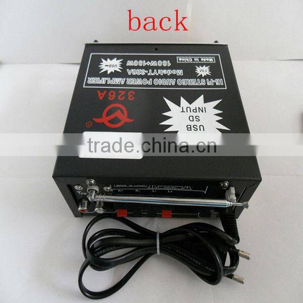 foshan home appliance amplifier YT-326A with FM & support CD/DVD/VCD input HOT!!!Top sell