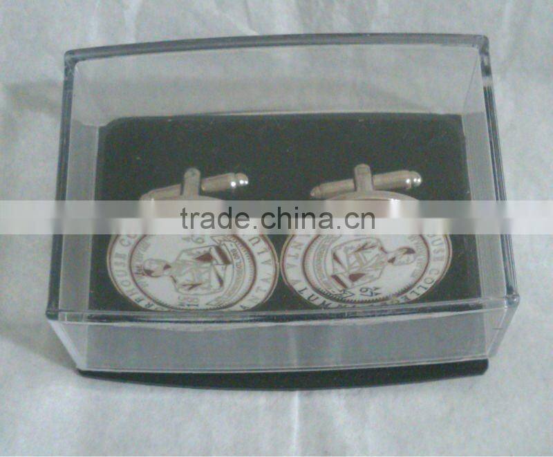 custom made high quality cufflink with diamond