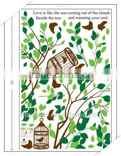 Birds Cages wall decoration for wall units,60*90cm