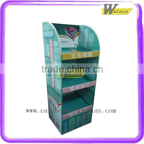 Supermarket Promotion Dump Bin Cardboard Newspaper Display Stand