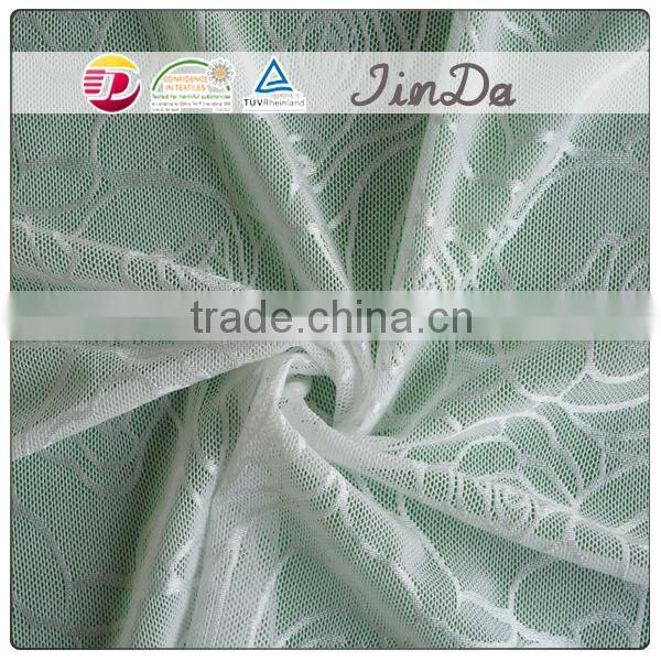 Fashionable white nylon tulle lace for women dress
