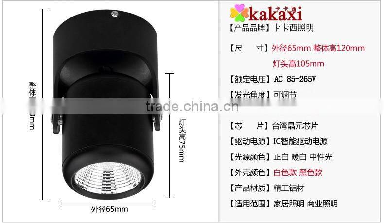 High quality Surface Mount LED Downlight COB 5W 7W 10W 12W LED Track Light