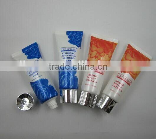 120ml luxury cosmetic packaging tube with Acrylic cap for Face Cleaning