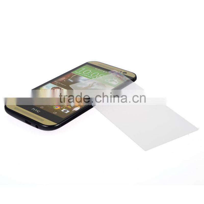 2015 Hot selling glass screen protector with 9h hardness for HTC one M8
