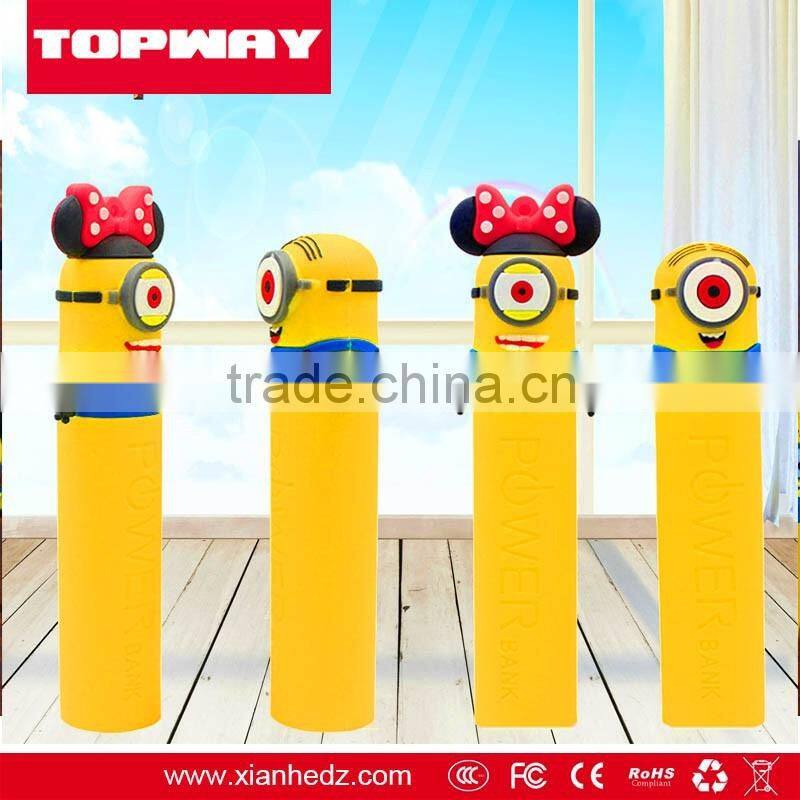 Topway 2016 Direct Selling PVC Slim Power Bank 2200mAh