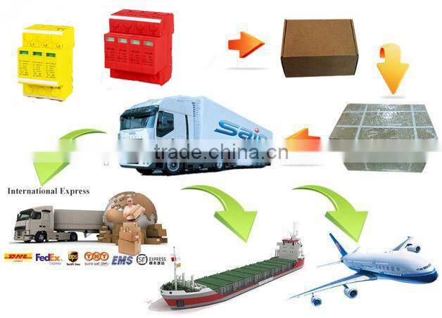 SAIP/SAIPWELL Wholesale 4 Poles 385/440V IP65 Electrical Easy Installed Surge Protection Device