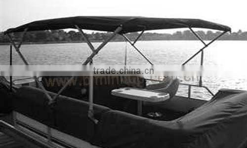 UV Protector Pontoon boat accessories with rear support poles